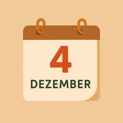 Historischer Kalender – 4. Dezember